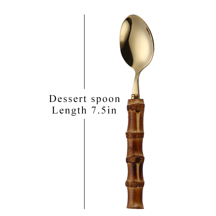 Cucchiaio da dessert dorato