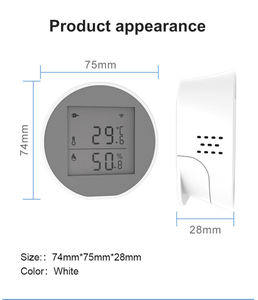 Factory Price Tuya Smart WiFi <strong>Temperature</strong> <strong>Humidity</strong> <strong>Sensor</strong> With Display PST-WSD400H - Product Image 5
