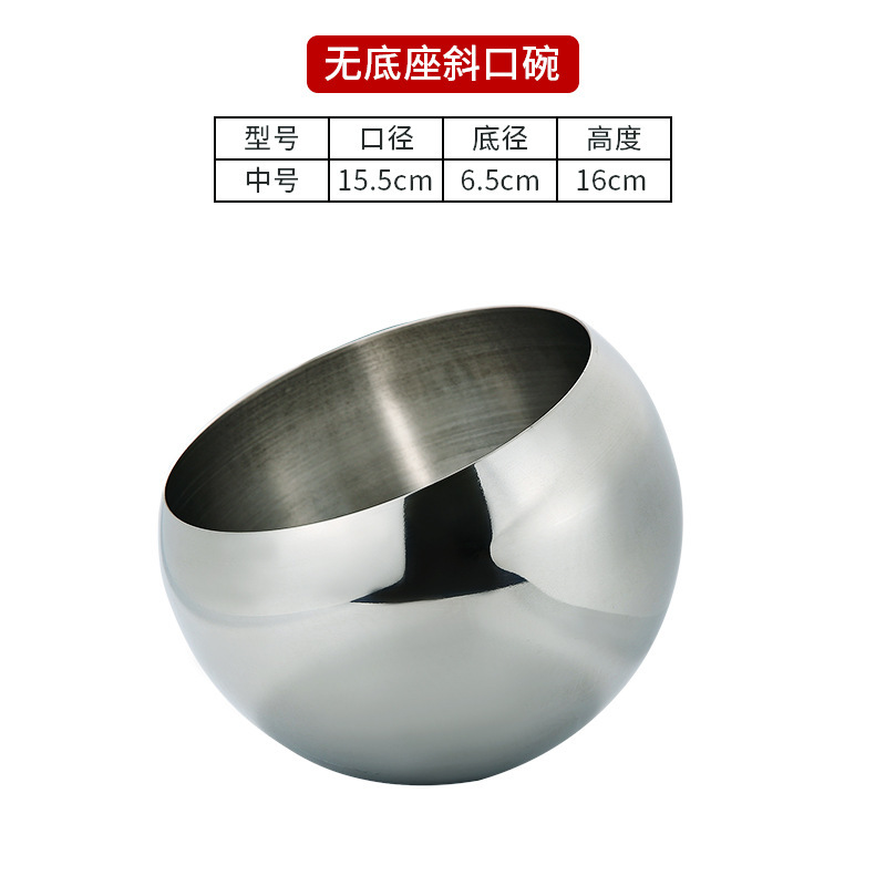 Medium-sized slanted bowl (without legs)
