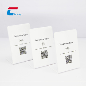 Anpassung geändert QR-Code Acryl NFC gefaltete Tischst änder Menü Tag für Restaurant - Product Image 4