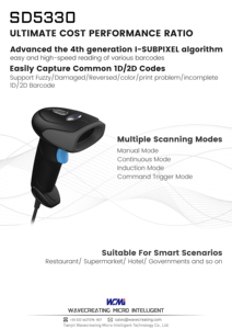 Escáner de código de barras portátil con cable SD5330 | Código QR 1D 2D | Compatible con Android | Venta al por mayor - Product Image 2