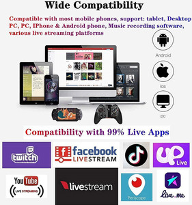 K300 ses arabirimi ses kartı Podcast mikrofon ses değiştirici monitör kulaklık cep telefonu kayıt mikrofon kiti mikser - Product Image 6