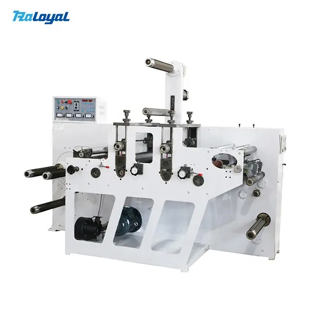 Máquina troqueladora doble rotativa de alta velocidad para etiquetas adhesivas en forma de onda