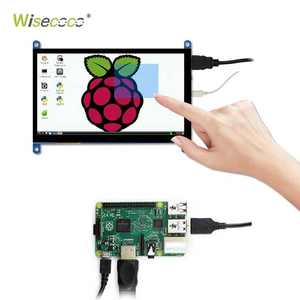Raspberry Pi3 Pi4 Pi 4 4B 3B + Sensor Pantalla KIT TFT 1024x600 Raspberry Pi Pantalla IPS LCD Monitor 7 pulgadas Pantalla táctil KIT