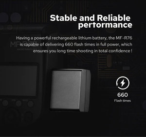 Godox MF-R76C MF-R76N MF-R76S TTL HSS 2.4G微距环闪光3000毫安时锂离子灯佳能尼康索尼相机特写拍摄