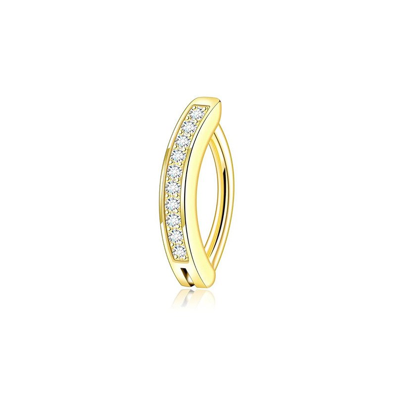 Gold with diamonds