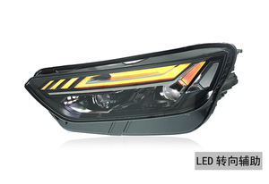 Audi Q5L için modifiye LED far takımı 2021-2024 gündüz çalışan direksiyon vurgulamak matris Lens yeni durum 6000k renk - Product Image 6