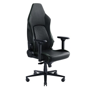 เก้าอี้เล่นเกม V2 iskur เก้าอี้เล่นเกมหนังสังเคราะห์สีดำพร้อมที่วางแขน4D - Product Image 2