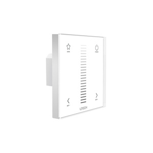 LTECH 2-в-1 PWM Тип RF 2,4 ГГц беспроводная сенсорная панель с затемнением 4A 2 канала 192 Вт 12-24 В светодиодный диммер контроллер - Product Image 1
