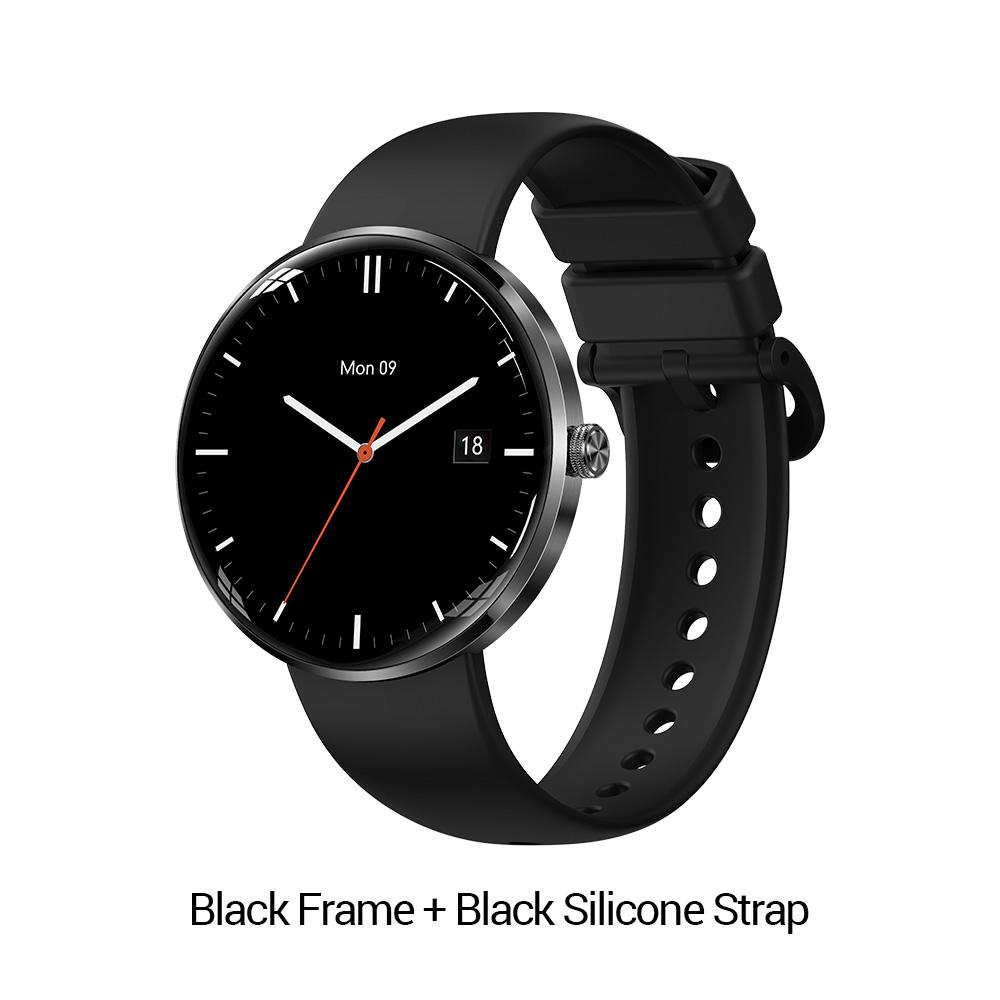 Black Frame + Black Silicone Strap