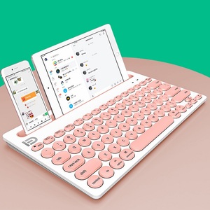 Hot Selling <strong>Mini</strong> Desktop Computer RGB Backlit <strong>Keyboard</strong> for <strong>Bluetooth</strong> USB 2.0 Wireless Mobile Pad Stand for Home Office Laptop Us