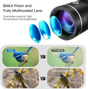 40x60 độ nét cao FMC quang học BAK4 lăng kính dài khoảng cách bằng một mắt kính thiên văn với điện thoại thông minh chủ & Tripod Kính thiên văn ngoài trời - Product Image 2