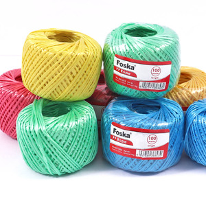 Proveedor de cuerda Foska, rollos de cuerda fáciles de usar, decoración DIY, colores surtidos, hilo de plástico de nailon y poliéster para manualidades - Product Image 1