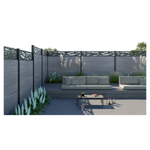 Prima Outdoor wasserdicht WPC Zaun Holz Composite Horizontal Zaun Panel <span class=keywords><strong>Set</strong></span> für Outdoor House & Yard Fencing