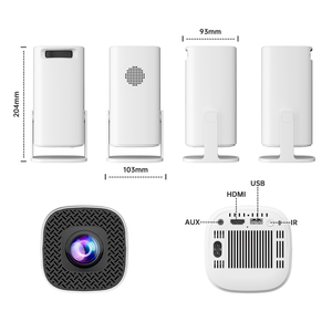 HY300 P30 MAX taşınabilir Mini projektör 720p LED LCD Retro Video oyunu konsol Android 11 dahili kablosuz Wifi Bluetooth 3D için - Product Image 3