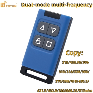 Foyum DC12V telecomando Wireless 4-pulsante universale porta del Garage Clone codice duplicatore Multi-frequenza automatico RF telecomando per - Product Image 6
