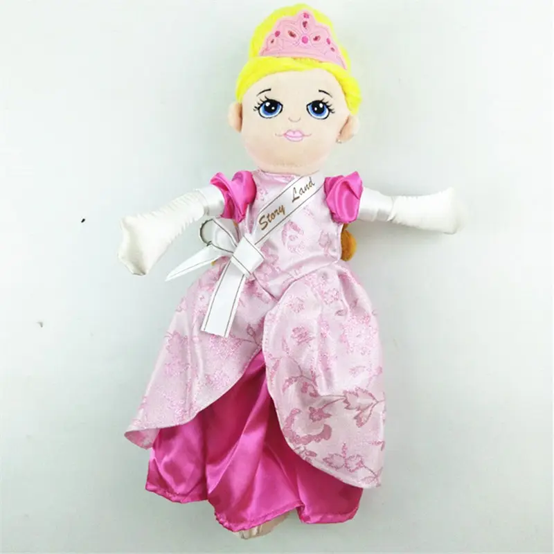 Personalizar Plush Doll Stuffed Plush Toys Fabricação Crianças Pink Little Mini Princess Miss Beauty Toddler Dolls para meninas