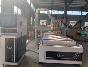Enrutador CNC automático 4x9, producción de puertas de muebles ATC, Madera/MDF/acrílico, tornos de corte anidado, carga automática, descarga, nuevo - Product Image 2