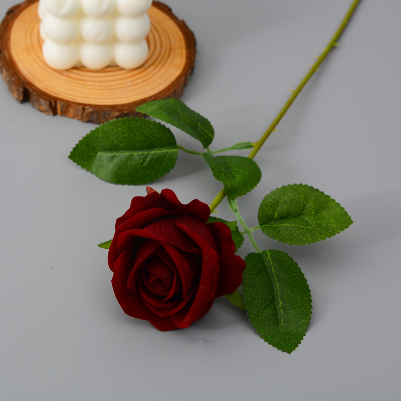 7 cm Petit Velours Côtelé Rouge Vin