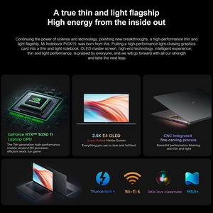 Xiaomi kitap Pro X15 Laptop 15.6 inç ekran çekirdek i5 Win 10 ev OS 16GB + 512GB bilgisayar öğrenci iş için - Product Image 5