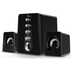 Venta caliente 2-en-1 2,1 sistema de audio de computadora con cable Notebook/TV USB AUX subwoofer PC de escritorio altavoz inalámbrico Bluetooth - Product Image 2