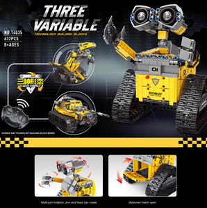 Remote Control <strong>Robot</strong> 3In1 RC <strong>Building</strong> Toy Technik STEM Learning Set <strong>Robot</strong> Tank Mech Dinosaur Engineer Education <strong>Building</strong> Block - Product Image 6
