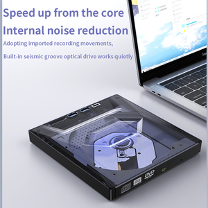 TISHRIC USB 3.0 C型超薄外部DVD RW光盘刻录机驱动器刻录机播放器便携式笔记本电脑和台式机