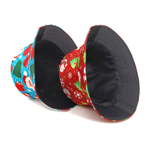 Châu Âu và Mỹ mới Santa Claus Snowman Snowflake <span class=keywords><strong>Fisher</strong></span> hat giáng sinh xô hat - Product Image 2