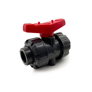 Toptan CPVC DN65 DN80 su tedarik borusu parçaları PVC dişli kontrol plastik gerçek Unioin küresel vana - Product Image 3