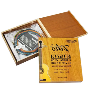 Nueva cuerda de nailon de colores de alto grado, cuerdas de guitarra clásica coloridas recubiertas a prueba de óxido, forma de fábrica de China