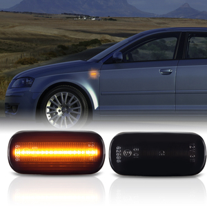 Smoke Lens Dynamic/Sequential <strong>LED</strong> Side Marker Turn Signal Light for <strong>Audi</strong> A4 S4 B6 B7 A6 C5 <strong>A8</strong> D3 - Product Image 6