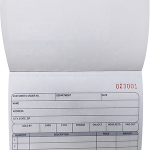 中国打印清晰图像无碳复印纸订单本，笔记本销售发票 - Product Image 5