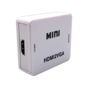 Convertidor de alta definición MINI HM a VGA con conector adaptador de Audio Smart 1080P Salida RCA de alta calidad