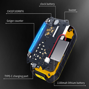 FNIRSI GC-01 kişisel dozimetre dedektörü x-ışını ve nükleer radyasyon Geiger sayacı için LCD ekran ile radyoaktif test cihazı - Product Image 6