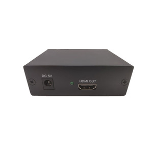 Convertidor de conector adaptador VGA a HDMI HD 1080p macho a hembra fácil de conectar