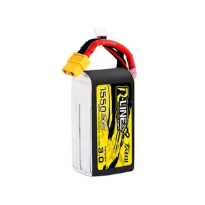 Tattu R-Line เวอร์ชัน3.0 V3 1300/1400/1550/1800/2000mAh 120C 4S 6S 4.2V LiPo แบตเตอรี่ XT60ปลั๊ก FPV โดรนแข่งขัน RC Quadcopter - Product Image 3