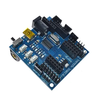 CC2530 ZigBee-Sensor knoten Base board Funktionsmodul-Erweiterungs karte USB-Anschluss 24MHz 256KB