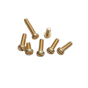 Slotted Cylindrical <strong>Screws</strong> <strong>M</strong> 8 x 100 mm DIN 84 Brass Copper Bolts Machine <strong>Screw</strong> ISO 1207 Cylinder Bolt