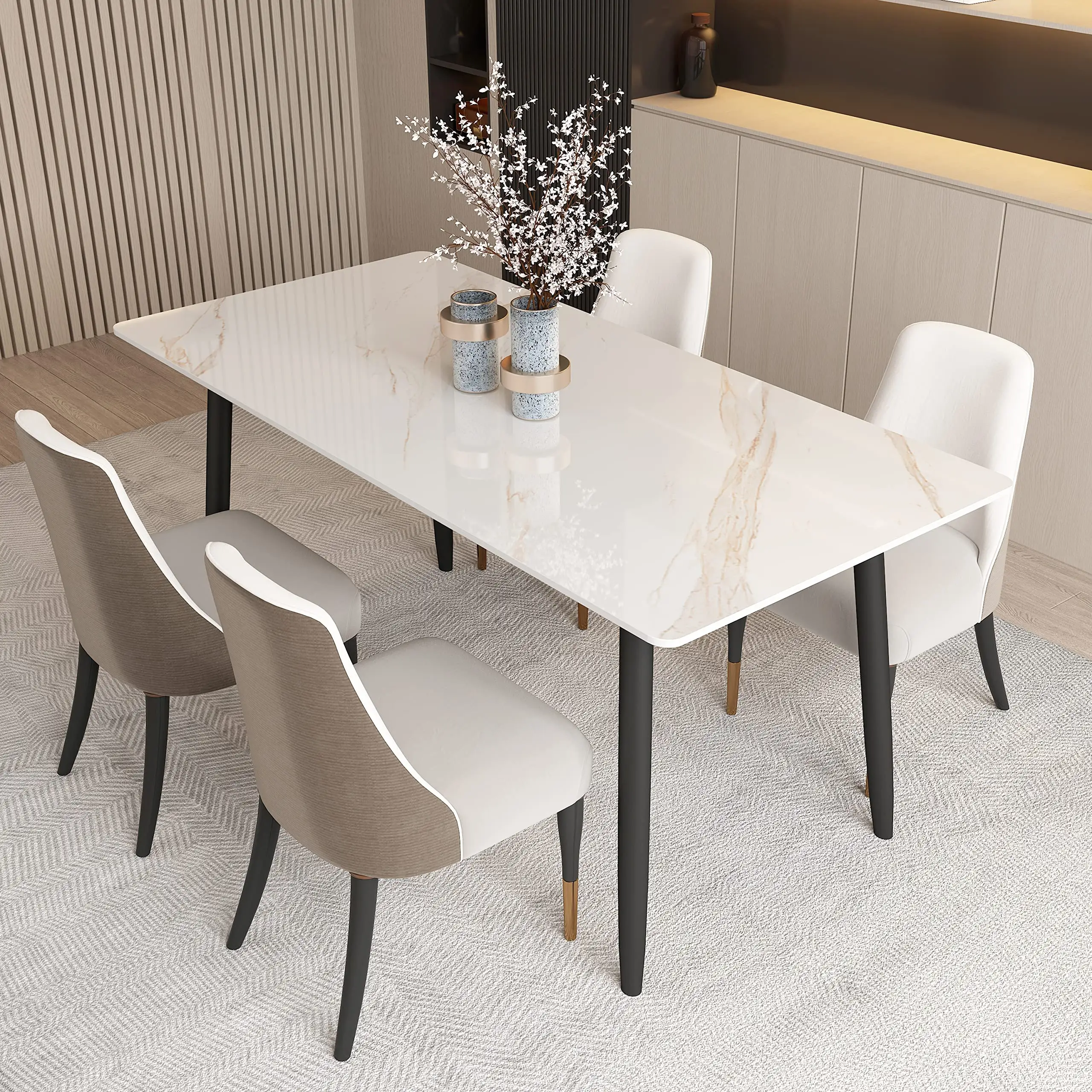 Tavolo da pranzo moderno set di mobili per sala da pranzo per la casa tavolo da pranzo in stile di lusso nuovo tavolo da pranzo di design
