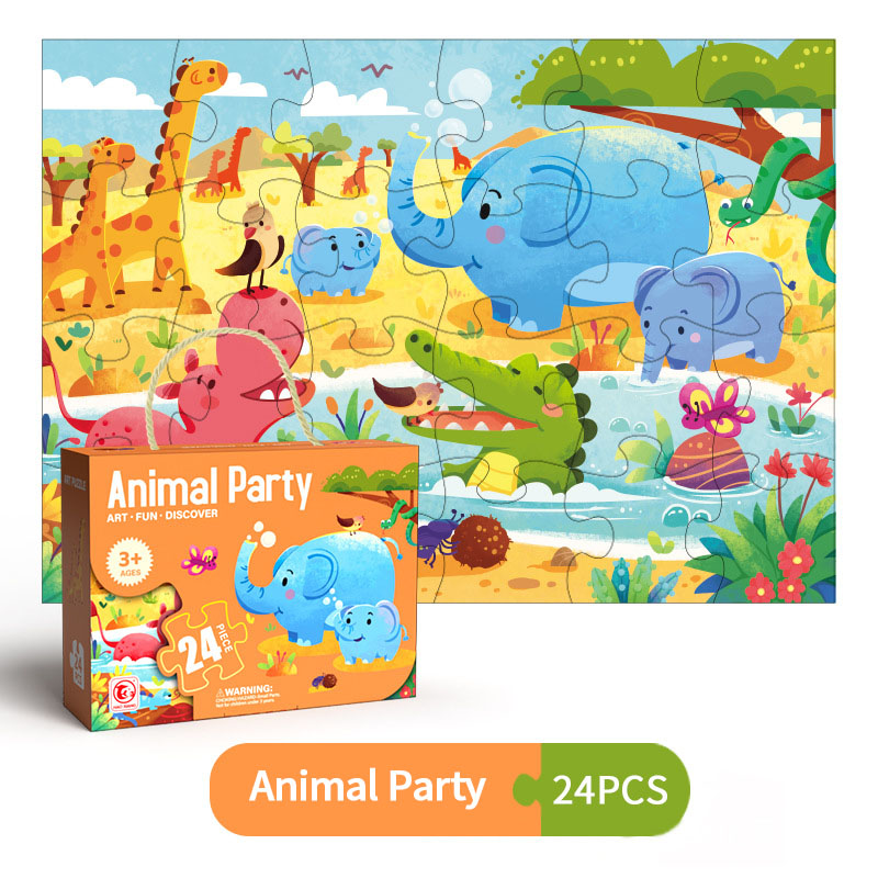 24pcs Animal Fête