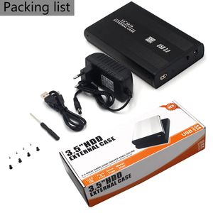 Aluminum 3.5 Inch USB 2.0 Hdd <strong>Enclosure</strong> 3.5 Hdd Protective Internal Drive Plastic case - Product Image 6