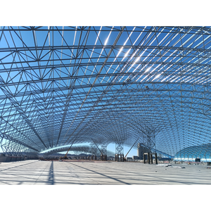 Montaje de precisión de resistencia a la corrosión de construcción de estructura de acero modular moderna con techo de cúpula de gimnasio para construcción al aire libre - Product Image 1