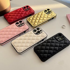 新款奢华风格iphone16 15 14 pro max设计师手机套13 12 plus pu皮革时尚手机包