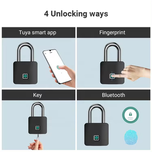 Kadonio elektronik parmak izi büyük akıllı asma kilit IP67 su geçirmez taşınabilir veranda garaj kapı kilitleri ile anahtar - Product Image 3