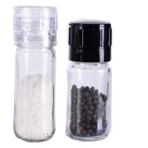 免费送货定制标签药草磨盐胡椒玻璃瓶香料研磨机 - Product Image 3