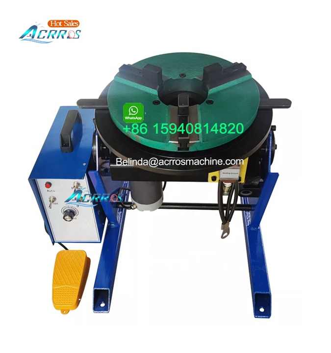 MIG Co2 Welding Positioner Rotary Turntable Automatic Rotating Welding Table Capacity 100kg