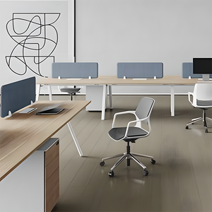 Muebles de oficina modernos, escritorio de ordenador, estación de trabajo, particiones de oficina, mesa de oficina con armario de almacenamiento, silla ergonómica - Product Image 2