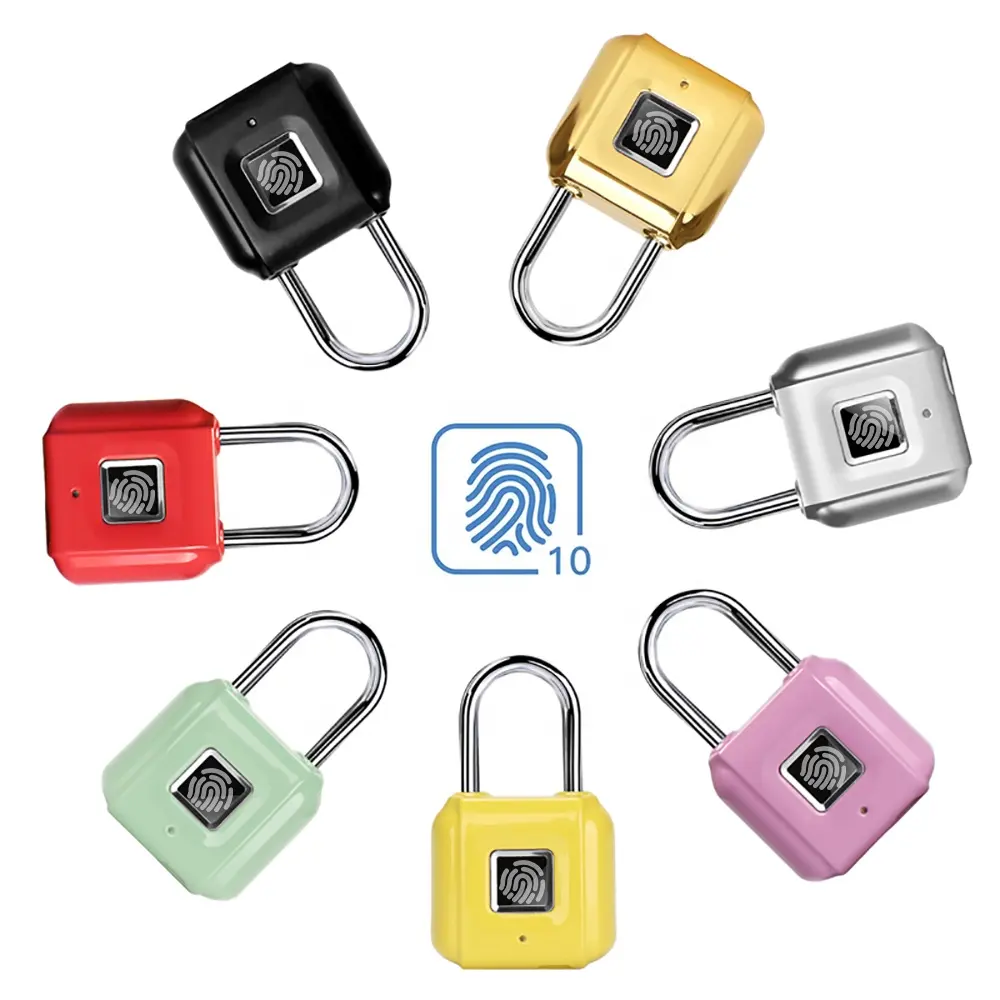 Kadonio China Wholesale Biometric Unique Touch Fast Recognition Smart Electronic Fingerprint Lock Padlock