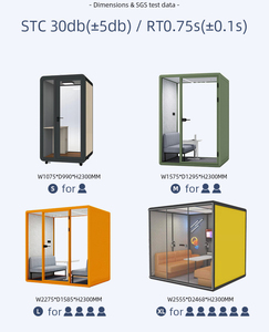 Di chuyển sự riêng tư khách sạn Vocal Booth ghi âm sống Pod vườn trong nhà prefab cách âm văn phòng làm việc họp Pod - Product Image 5