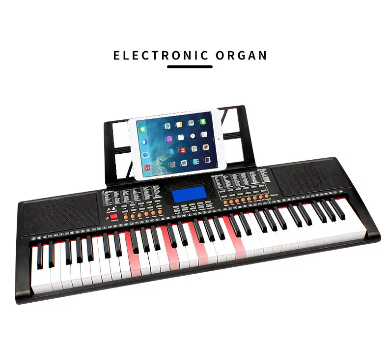 Keyboard elektronik 61 tombol musik BD, fungsi MIDI, Keyboard ganda, Mode pembelajaran, Organ musik untuk anak-anak